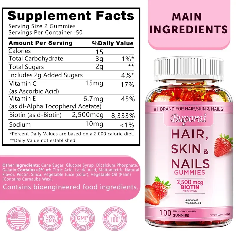 Конфеты для волос, кожи и ногт – обзор и цена Hair Care Gummies