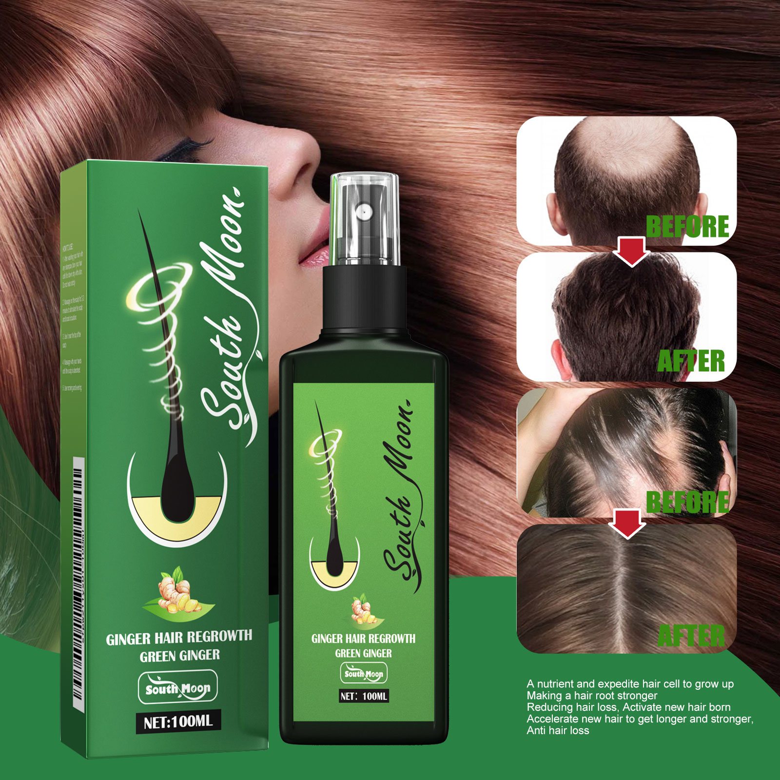 Спрей-сыворотка для густоты во – обзор и цена Hair Care For Hair Fall
