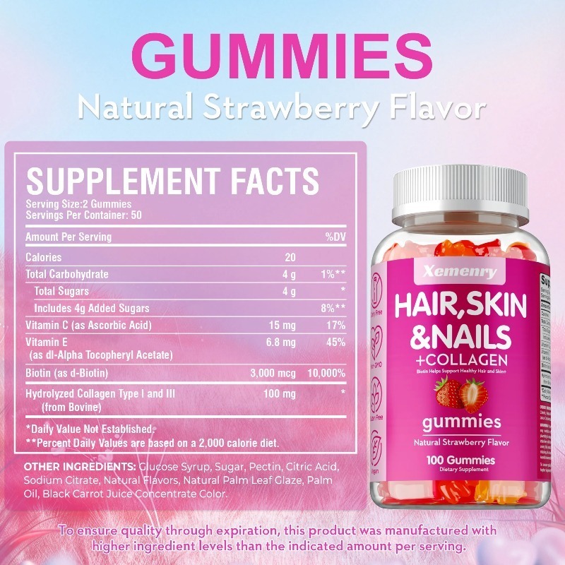 Конфеты для волос, кожи и ногт – обзор и цена Hair Care Gummies