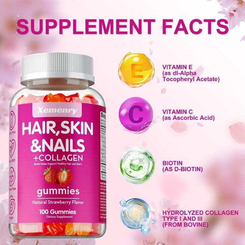 Конфеты для волос, кожи и ногт – обзор и цена Hair Care Gummies